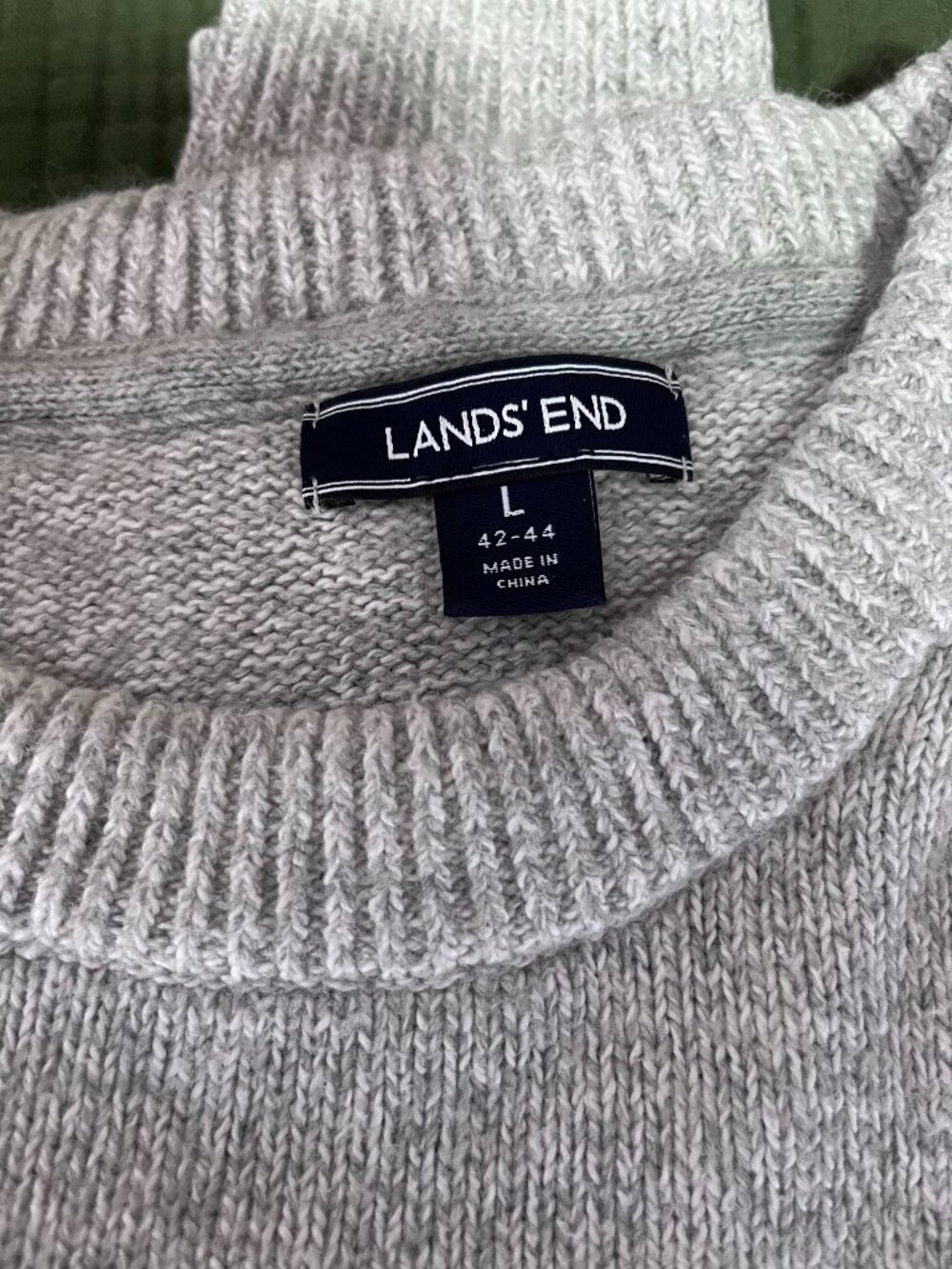 Cozy Lands End Sweater: Great for Campfires and Rainy Days!